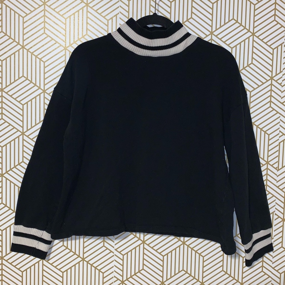 Zara black mock turtleneck